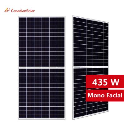 China 20 A Canadiansolar OEM Welcome Ku5 Half Power PERC 158.57MM Mono-facial High Cell Solar Panel 440W Many for sale