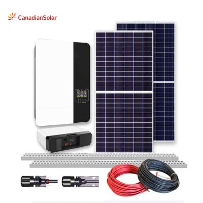 China High Quality Home Customized Off Grid 3kw 4kw 5kw 6kw 8kw 10kw 12kw Roof Power Energy Storage Solar Panel System For Home for sale