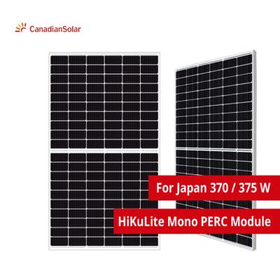 China Japan Canadian Solar HiKuLite CS3L-370/375MS-L 166mmx166mm for sale