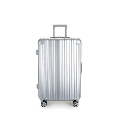 China ABS Trolley Luggage China Supplier OEM Sliver Luggage With Pad Angle for sale