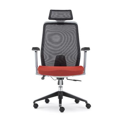 China Manufacturer Commercial Furniture 3D Mesh Chair Ergonomic High Back Adjustable Adjustable Office Chair (Height) With Headrest for sale