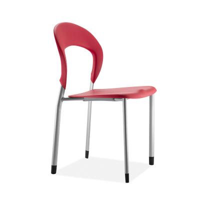 China Office Stackable Modern Cheap Plastic Conference Metal Stackable Training Chair for sale