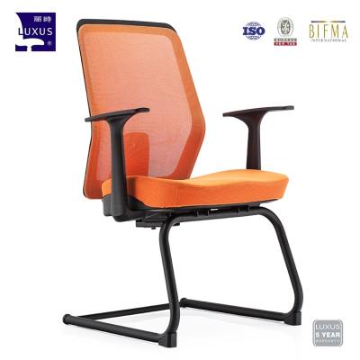 China Other Mesh Fabric Armchair Low Back Ergonomic Reception Room Office Chair for sale