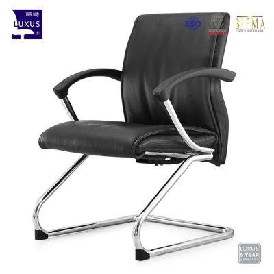 China Other PU Leather Decoration Fashion Armchair Staff Reception Furniture Office Visitor Chairs for sale