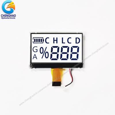 China Monochroom LCD-scherm met 7 segmenten Aangepast wit Zwart Kleur HTN Positief Transflectief Te koop