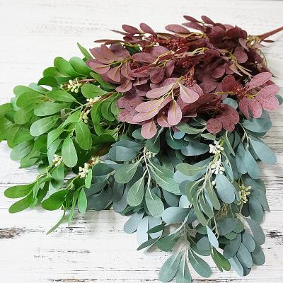 China Natural Indoor Home Home Decoration Snow Willow Branches Wedding Flowers Touch Willow Artificial Leaves for sale