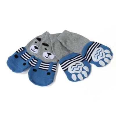 China Sustainable Pet Dog Big Dog Socks Pure Cotton Anti-scratch Breathable Socks Golden Retriever Footwear for sale