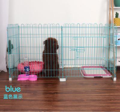 China Small Puppy Breathable Indoor Teddy Fence Dog Fence Isolation Door Fence Rabbit Pet Cage for sale