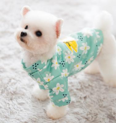 China New Cotton Viable Cute T-shirt Puppy Fashion High Fashion Clothes Pet Clothes Dog for sale