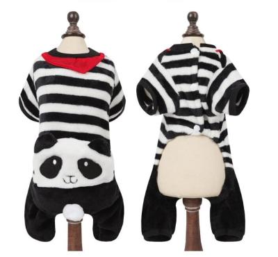 China Viable hot sale stocked eco-friendly coral fleece panda dog cute animal cosplay costume for sale