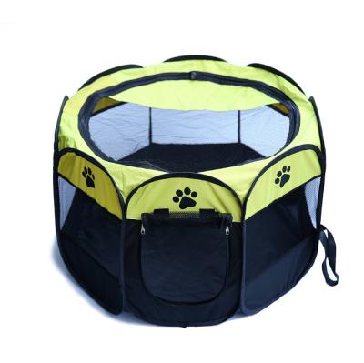 China Eco-friendly Portable Foldable Outdoor Mesh Covered Pet Cages Park Travel Carry Bag for sale