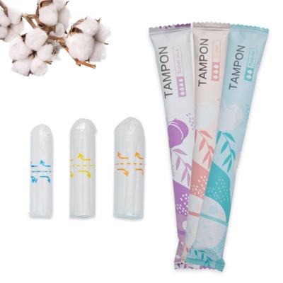 China 100% Rayon Woman Cotton Ladies Healthy Tampons With Applicators for sale