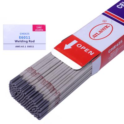 Chine Cosmetic Weld With Smooth And Shiny Appearance ATLANTIC OCEAN Factory Welding Rod Price EN ISO AWS Mild Steels Welding Rods Electrode E 6011 CHE425 BS à vendre