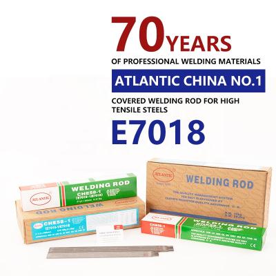 China ATLANTIC Welding Rod E7018 MUG Low Structural Steel OEM Hydrogen Welding Electrode Suit Pipepines Pressure Vessels en venta