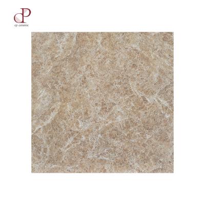 China Interior Flooring Tiles China Tiles 24X24 Full Polished Glazed Imitation Emperador Light Porcelain Marble Tile for sale