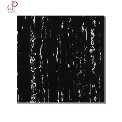 China China Foshan Brand Modern Flooring And Tiles Weight Black 60X60 Marble White Veins Porcelain Tile for sale