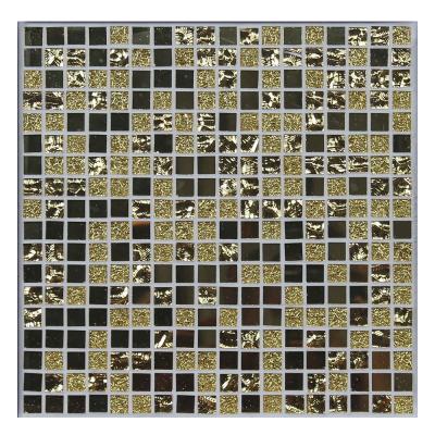 China Modern Flooring Designs Decorative Mirror Mosaic Wall Glass Slab 15X15 for sale