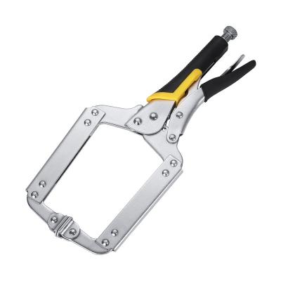 China Steel C Locking Pliers Hand Clamp Hardware Multifunctional Clamp For Pliers Paper Plastic Handle for sale