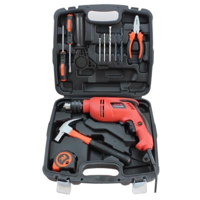 China Hot Selling 12PCS Household Tools Electric Tool Kit Sets Multifunctional Hardware Gift Set Tool Box for sale