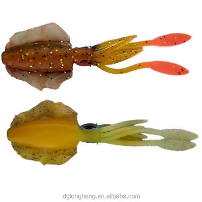 China Rubber octopus fishing lure Silicone glow  octopus lure luminous squid skirts R003 for sale