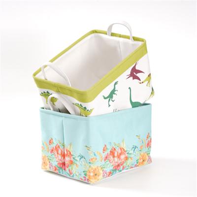 China Wholesale Cheap Price Collapsible Folding Handle Basket Laundry Bag Storage Baskets For Organization for sale