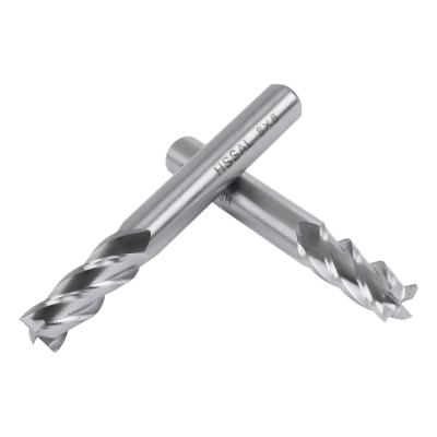 China HSS 4 Flute End Mill Machining Straight Cutter,High Speed ​​Steel HSS-AL,CNC Router Bit,High Quality 6mm,8mm,10mm,12mm for sale