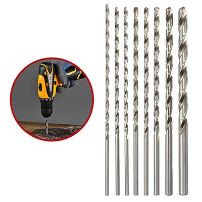 China M2 HSS 6542 200mm Extra Long Steel Twist Drill Bits High Hardness Durability For Metal Stainless Steel With Low Price for sale