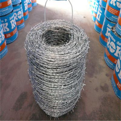 China High Tensile Strength Barb Wire Price Per Roll Barbwire Non-galvanized Barbed Wire for sale