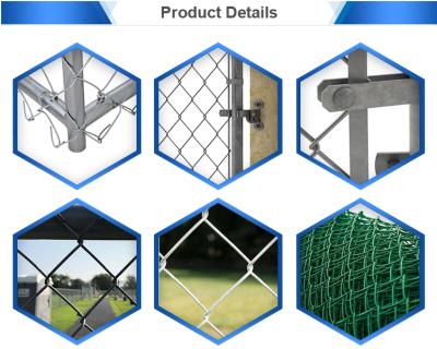 China Garden Fence Hot Electro Galvanized Chain Link Fence PVC Chain Link Fence for sale