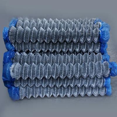 China Dark Green Garden Fence PVC Coated Chain Link Mesh Hot Dip Galvanized Chain Link Mesh for sale