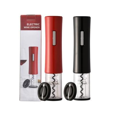 China Viable Cheap Portable Battery Operated Auto Corkscrew Opener Electric Wine Bottle Opener Set for sale