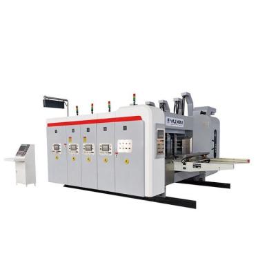 China Cardboard Box Making Machine Factory Direct Corrugated Cardboard Box Slot Machine Food Orange Color Factory Good Printing Type Easy Repair Carton Quality for sale