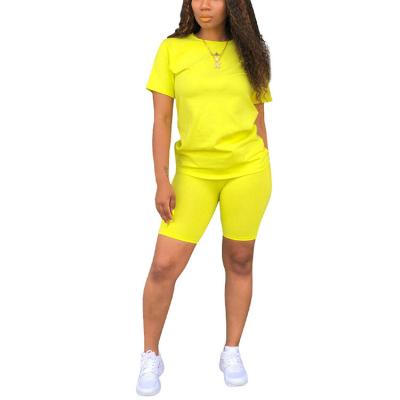 China Summer Casual Clothing Equipment QUICK DRY T-shirt Women Short Set 2 Pieces for sale