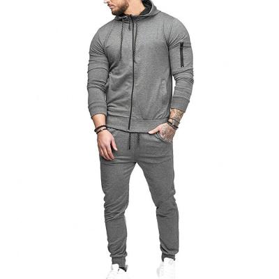 China Breathable Clothing Sweatsuit 2020 2 Piece Jogger Suit Men's Tracksuit Set for sale