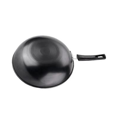 China Household cookware china sustainable flat wok wok price plowed ground for sale