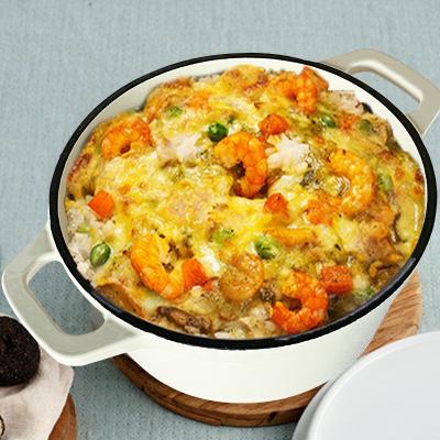 China New type of sustainable low price casserole cookware enamel casserole dish with ears for sale