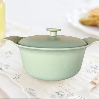 China Viable Thicken Cast Iron Enamel Casserole Pot New Design Quick Boiling Heating Cookware Kitchen for sale