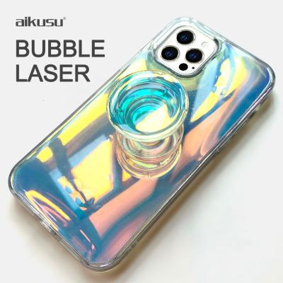 China High Protective Luxury Hologram Hologram Phone Case For iPhone 12 Pro Max Custom Epoxy Resin Cell Phone Case Bubble For iPhone 11 Pro Max for sale