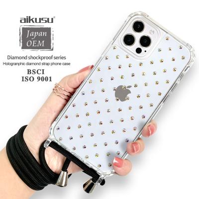 China High New Protective Diamond Cell Phone Cases For iPhone 13 Pro Cover Mobile Phone Case Shockproof for sale