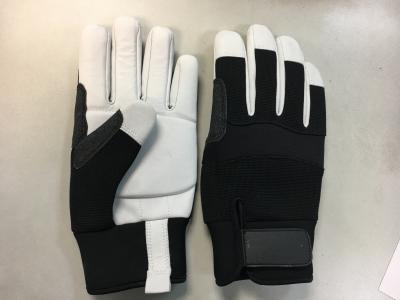 China Guantes resistentes de la vibración mecánica de cuero para la dirección de la herramienta en venta