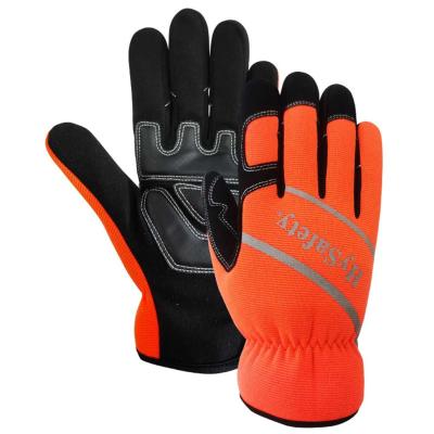 China De Antitrillings Super Greep van Vis Mechanic Gloves With Pu van de scheurweerstand hallo Te koop