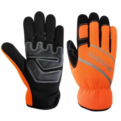 China Van de de Handschoenenhandigheid van de schokabsorptie Algemeen Behandelend Niveau 5 Mechanisch Safety Gloves Te koop