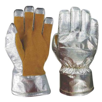 China Flexibles Rindleder-lederner Feuerwehrmann-Gloves Proximity Gloves-Riss-Widerstand zu verkaufen