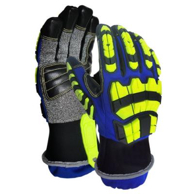 China Hysafety ANSI CUT LEVEL A8 Cut Resistant Gloves / Cut Resistant Mechanics Gloves for sale