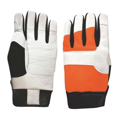 China CLASIFIQUE 2 guantes de la seguridad de la motosierra de EN388 4142X para registrar en venta