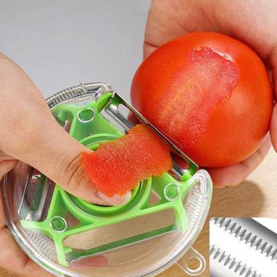 China Viable High Quality Julienne Cutter Multi Peel Blade Zesters Grater Kitchen Instrument Stainless Steel Peeler for sale