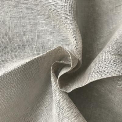 China Wholesale 100% Plain Linen Fabric Stocklot For Pants Men for sale