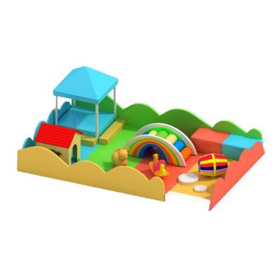 China Small Play House Soft Castle Equipment Non - Toxic Children Indoor Playground With Fence for sale