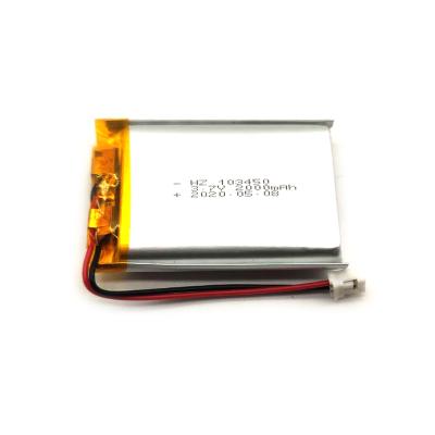 China Toys super low temperature 3.7v 1800mah 103450 polymer lithium battery minus 40 degree direct from factory for special equipment for sale