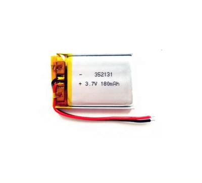 China Consumer Electronics Li-ion 352131 180mah Reusable Battery 3.7v for sale